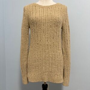 Michael Kors Women’s 100% Cotton Knit Sand Color Sweater Size M